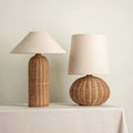 Veldin Sabi Table Lamp - Rattan