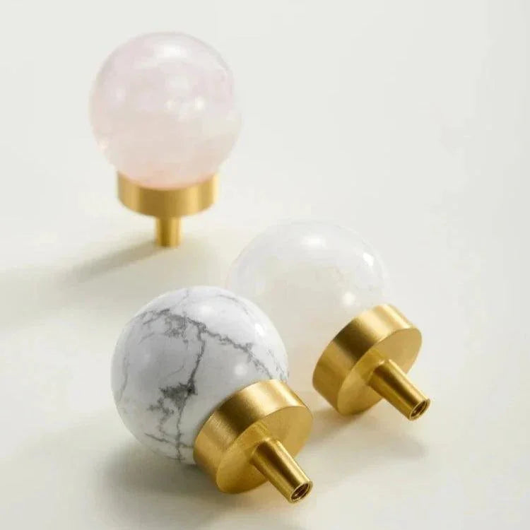 Verresa Brass Marble Knobs