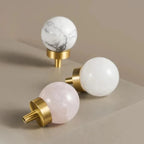 Verresa Brass Marble Knobs