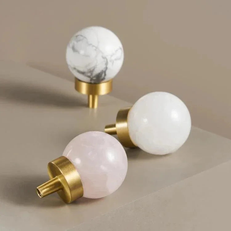 Verresa Brass Marble Knobs