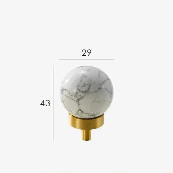 Verresa Brass Marble Knobs