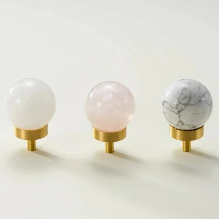 Verresa Brass Marble Knobs