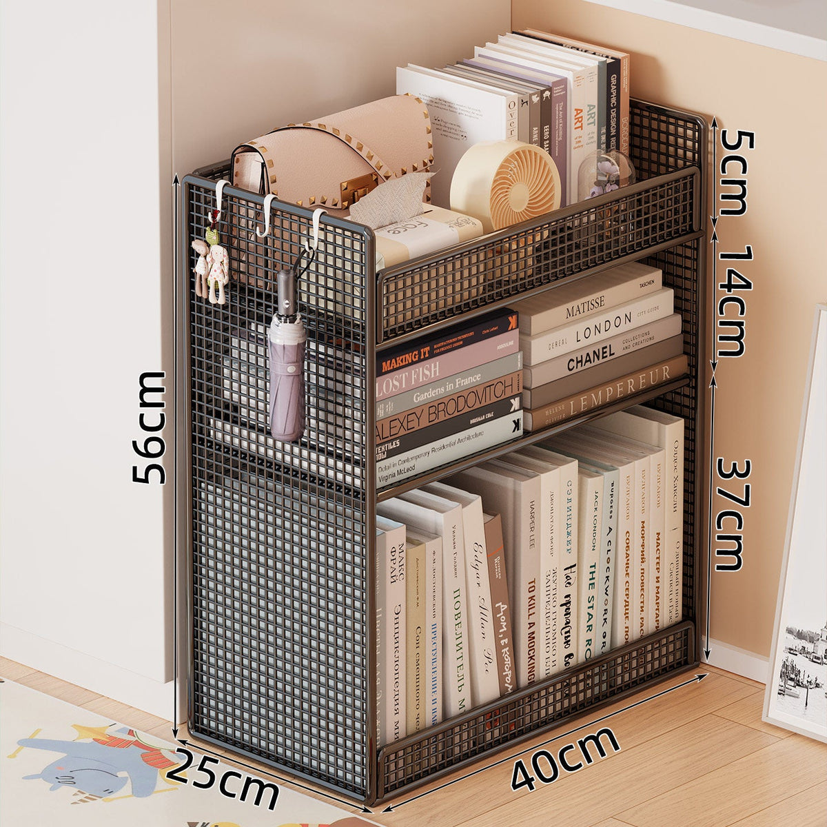 Versatile Mesh Storage Rack | Kelmera