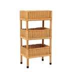 Versatile Shelf Cart with Woven Baskets | Kelmera
