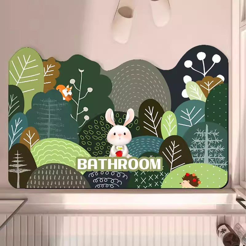 Vintage Farm-Themed Plush Area Rug | Kelmera