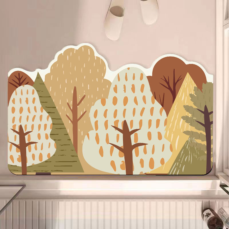 Vintage Farm-Themed Plush Area Rug | Kelmera