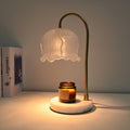 Vintage-Glass-Bell-Shade Marble-Base Table Lamp | Kelmera
