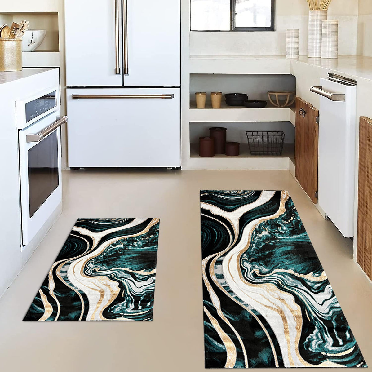 Vintage-Inspired Kitchen Mat Set | Kelmera