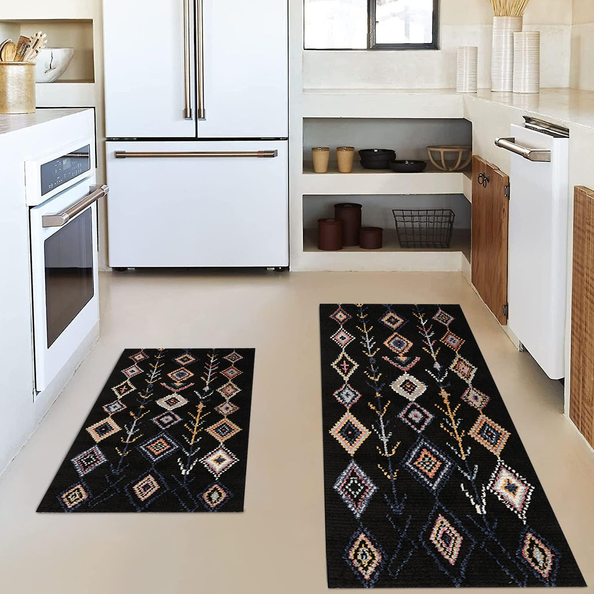Vintage-Inspired Kitchen Mat Set | Kelmera