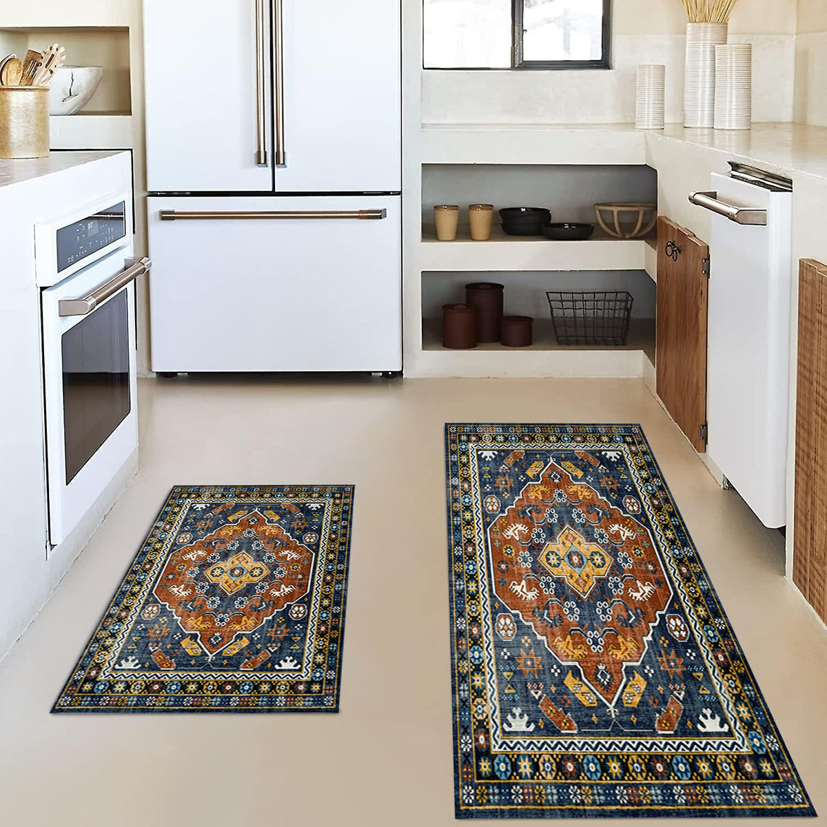 Vintage-Inspired Kitchen Mat Set | Kelmera