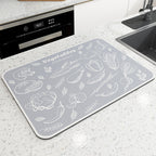 Vintage Mosaic Kitchen Counter Mat | Kelmera