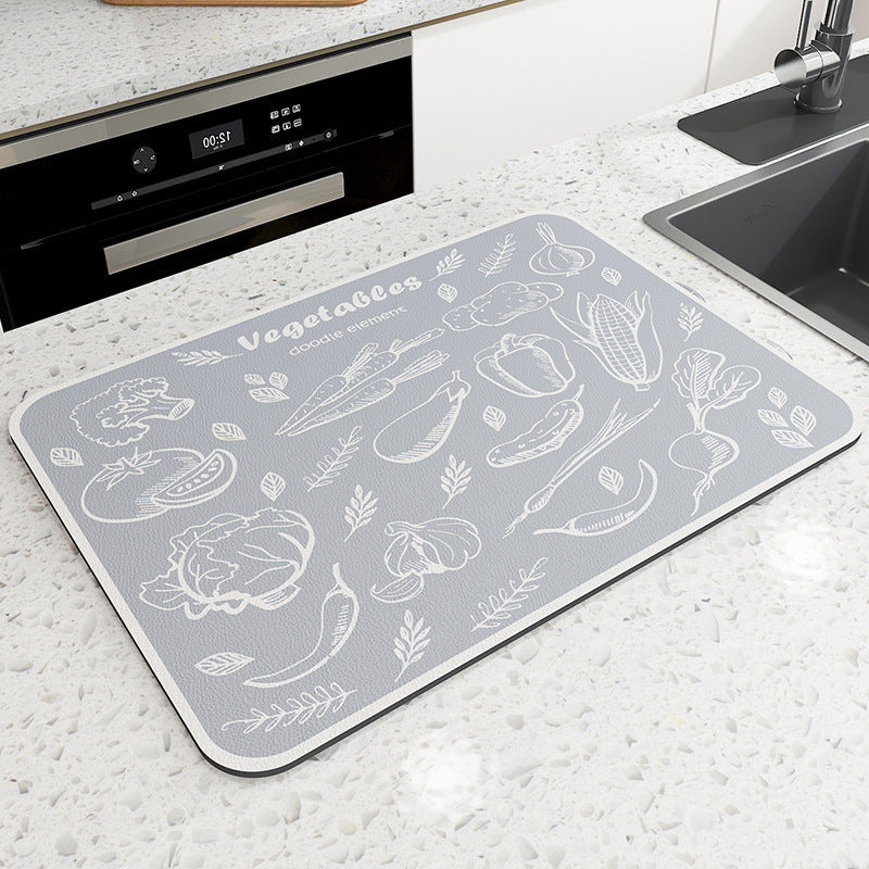 Vintage Mosaic Kitchen Counter Mat | Kelmera
