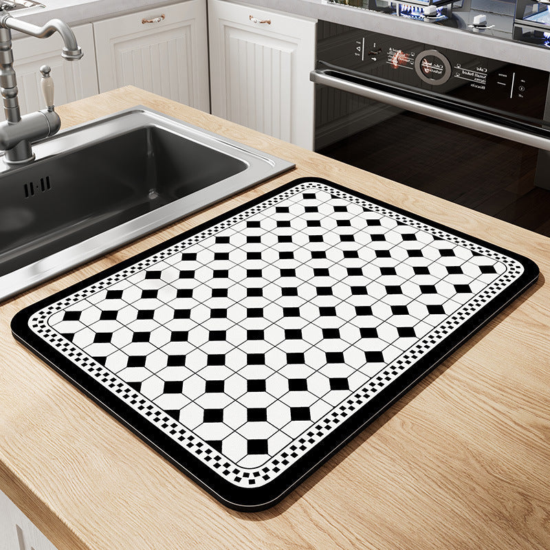 Vintage Mosaic Kitchen Counter Mat | Kelmera