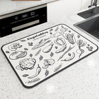 Vintage Mosaic Kitchen Counter Mat | Kelmera