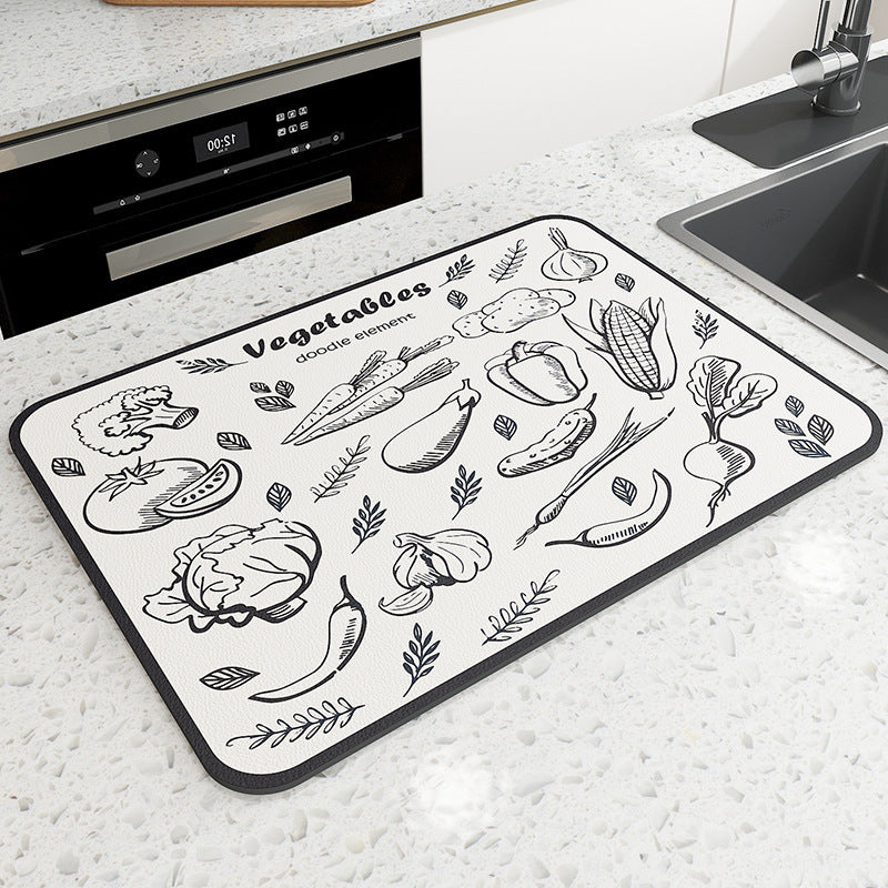 Vintage Mosaic Kitchen Counter Mat | Kelmera