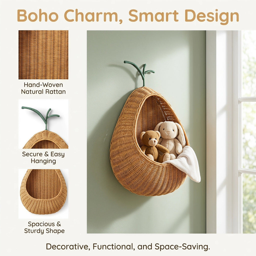 Wall Basket in Modern Fruit Design | Kelmera