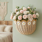 Wall Basket with Floral Pattern | Kelmera