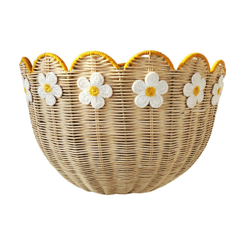 Wall Basket with Floral Pattern | Kelmera