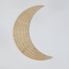 Wall Decoration made of Handwoven Rattan in Moon Design | Kelmera