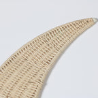 Wall Decoration made of Handwoven Rattan in Moon Design | Kelmera