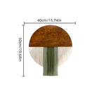 Wall Hanging made of Dyed Yarn and Wood | Kelmera