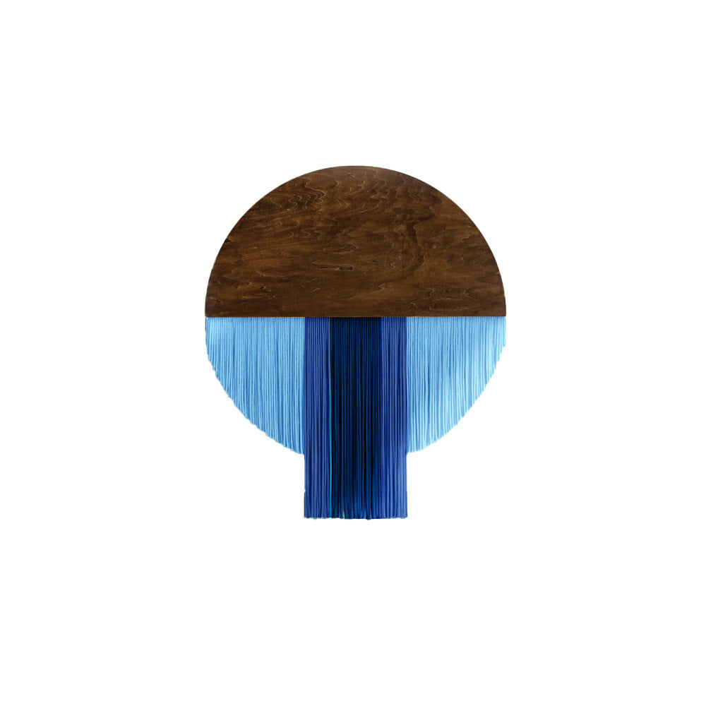 Wall Hanging made of Dyed Yarn and Wood | Kelmera