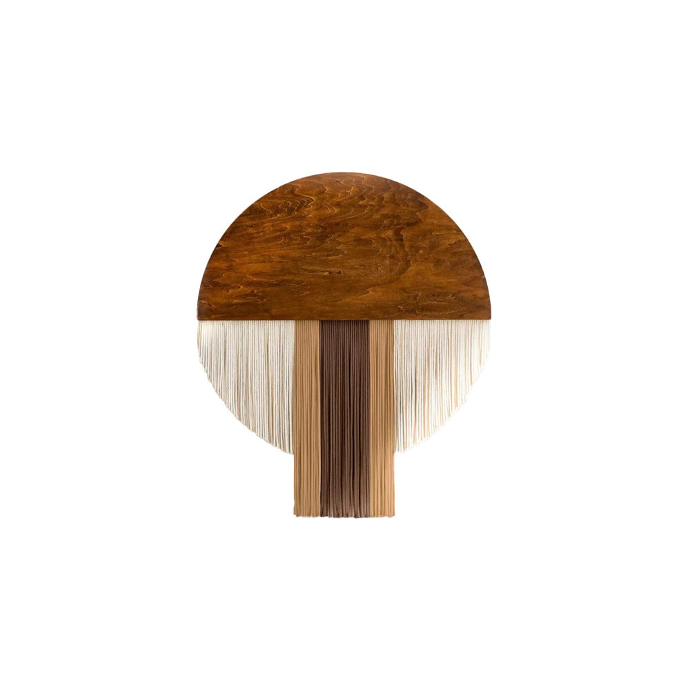 Wall Hanging made of Dyed Yarn and Wood | Kelmera