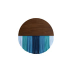 Wall Hanging made of Dyed Yarn and Wood | Kelmera