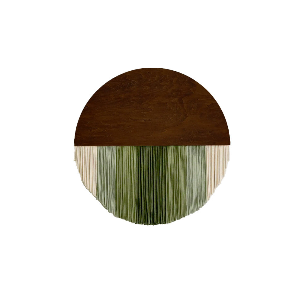 Wall Hanging made of Dyed Yarn and Wood | Kelmera