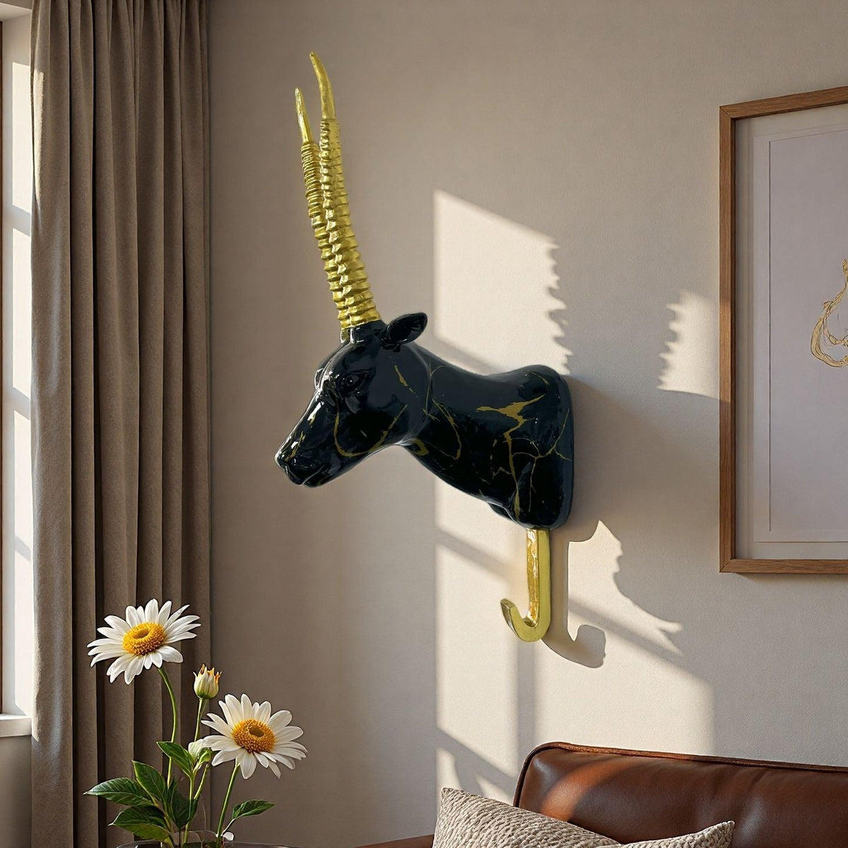 Wall Hook in the Form of a Stylized Unicorn | Kelmera