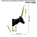 Wall Hook in the Form of a Stylized Unicorn | Kelmera