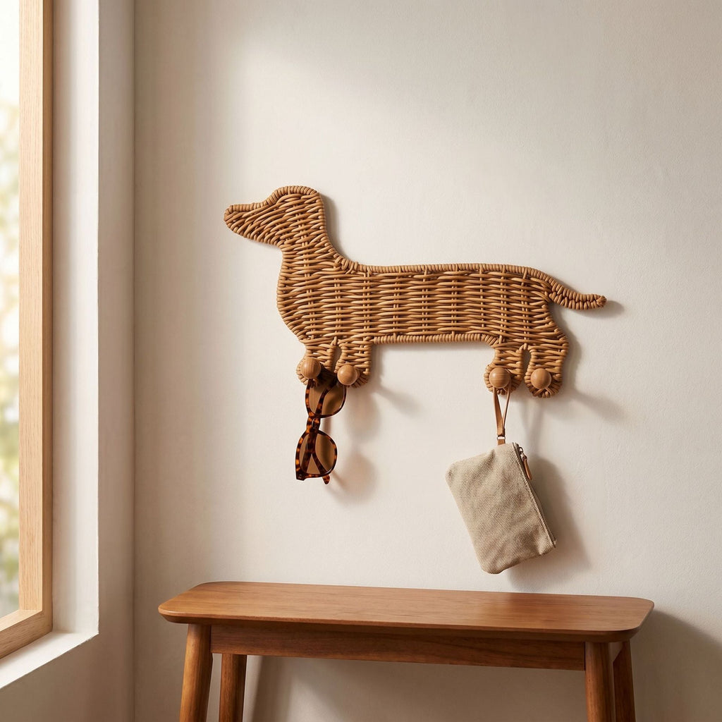 Wall Hook Woven Natural Fiber | Kelmera