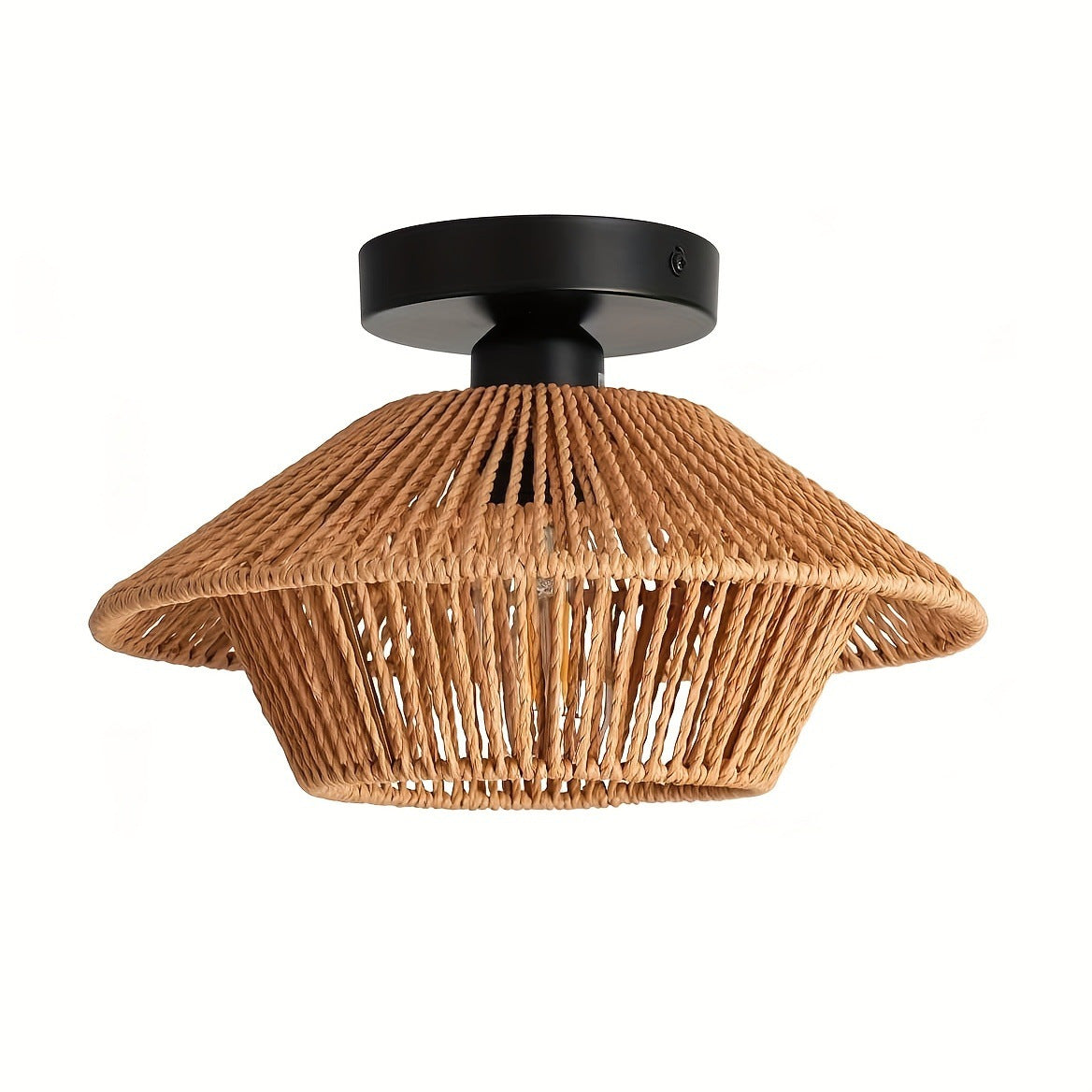 Wall Lamp Woven Natural Fiber Handcrafted | Kelmera