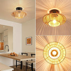 Wall Lamp Woven Natural Fiber Handcrafted | Kelmera