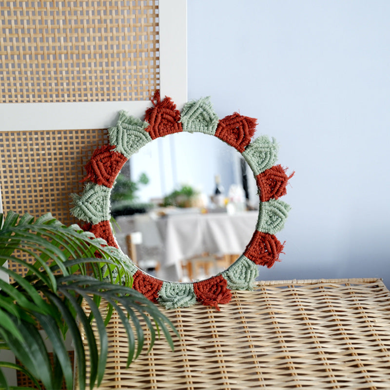 Wall Mirror with Decorative Macrame Frame | Kelmera