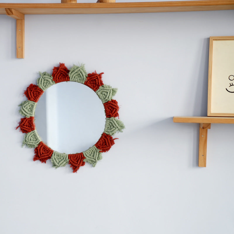 Wall Mirror with Decorative Macrame Frame | Kelmera