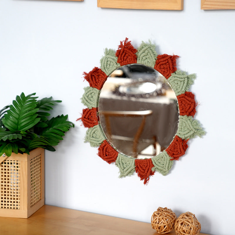 Wall Mirror with Decorative Macrame Frame | Kelmera