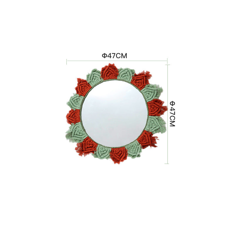 Wall Mirror with Decorative Macrame Frame | Kelmera