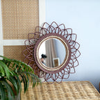 Wall Mirror with Elaborate Macrame Frame | Kelmera