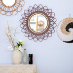 Wall Mirror with Elaborate Macrame Frame | Kelmera