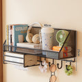 Wall-Mounted Mesh Storage Shelf | Kelmera
