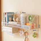 Wall-Mounted Mesh Storage Shelf | Kelmera
