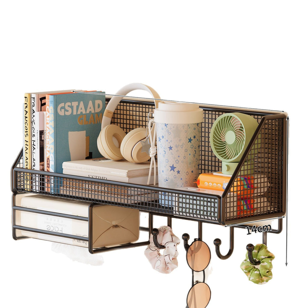 Wall-Mounted Mesh Storage Shelf | Kelmera
