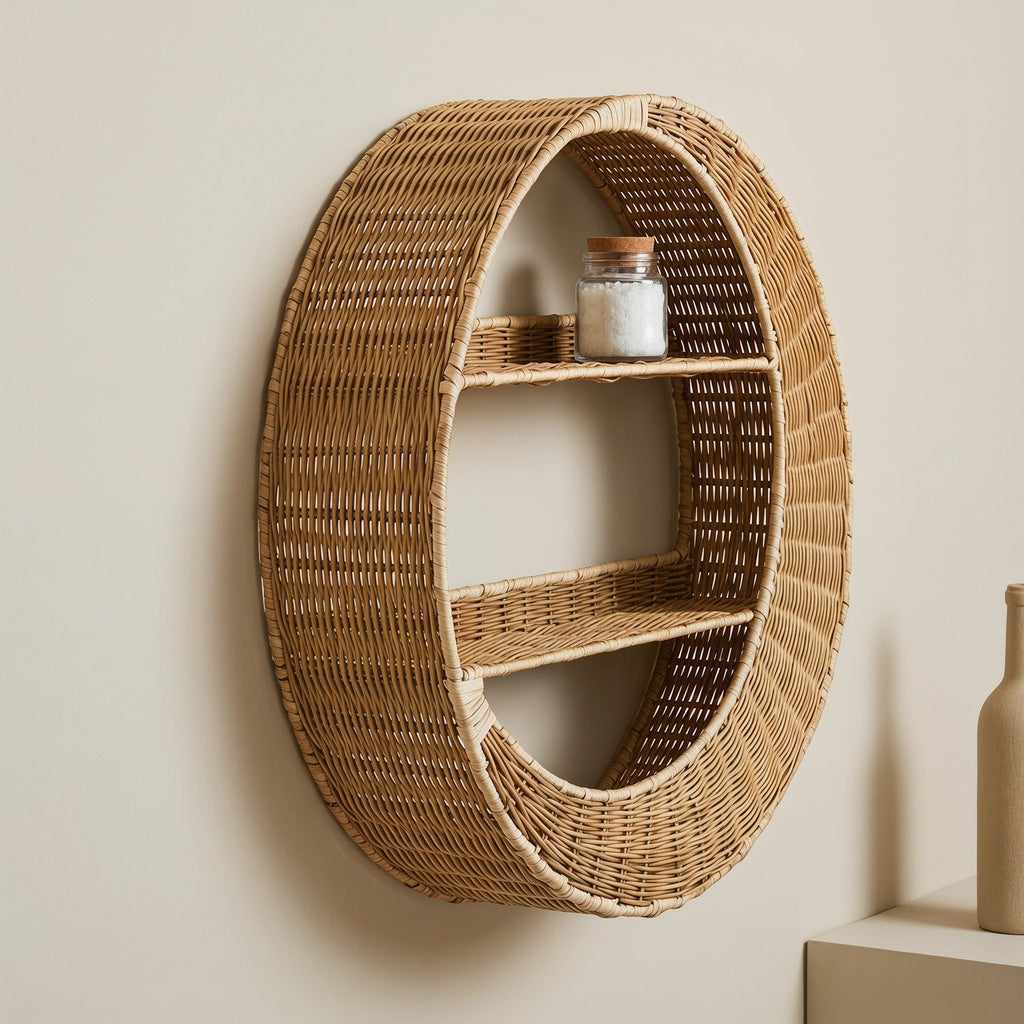 Wall Shelf made of Handcrafted Willow Material | Kelmera
