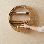 Wall Shelf made of Handcrafted Willow Material | Kelmera