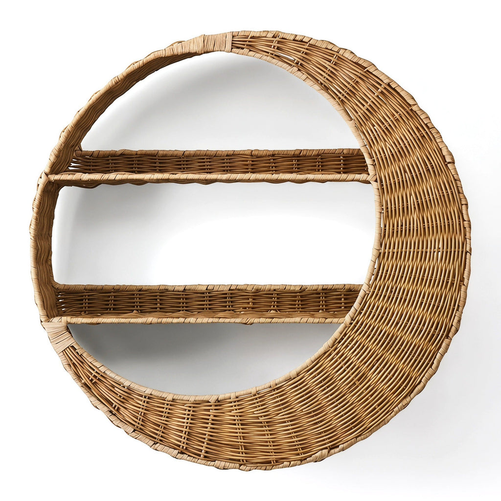 Wall Shelf made of Handcrafted Willow Material | Kelmera