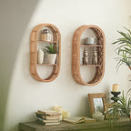 Wall Shelf made of Natural Rattan | Kelmera