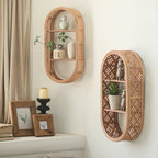 Wall Shelf made of Natural Rattan | Kelmera