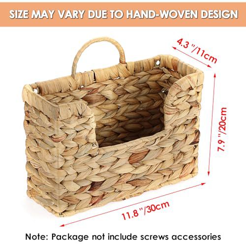 Wall Shelf made of Untreated Wood with Rattan Inserts | Kelmera