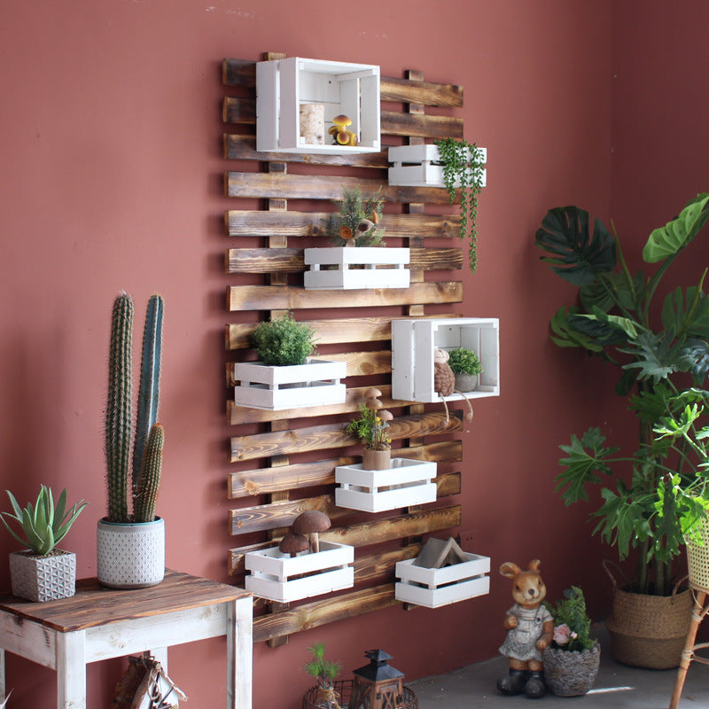 Wall Shelf System with Integrated Storage Boxes | Kelmera